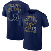 Nikola Jokic Denver Nuggets Ugly Sweater Name & Number T-Shirt sale - Navy for sale