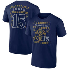 Nikola Jokic Denver Nuggets Ugly Sweater Name & Number T-Shirt sale - Navy for sale