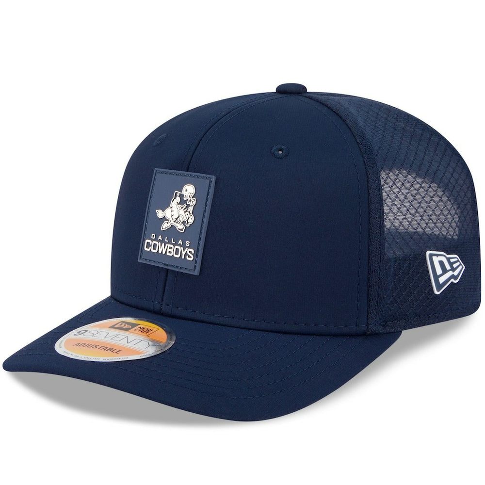 Dallas Cowboys New Era 2025 Sideline Throwback 9SEVENTY Trucker Adjustable Hat - Navy for sale