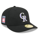 Colorado Rockies Baseball Hall of Fame 59FIFTY Low Profile Fitted Hat - Black | New Era