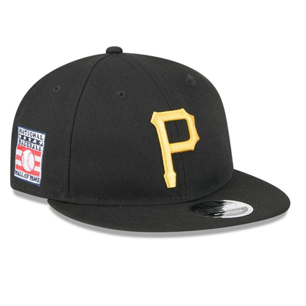 Pittsburgh Pirates Baseball Hall of Fame Retro Crown 9FIFTY Adjustable Hat - Black | New Era