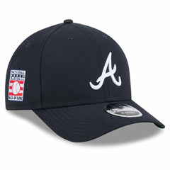 Atlanta Braves Baseball Hall of Fame 9FORTY M-Crown Adjustable Hat - Navy | New Era