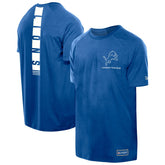 Detroit Lions New Era Functional Fandom Reflective T-Shirt - Blue cheap