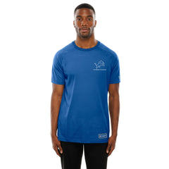 Detroit Lions New Era Functional Fandom Reflective T-Shirt - Blue cheap