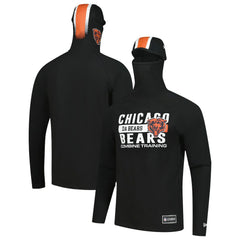 Chicago Bears New Era Functional Fandom Balaclava Helmet Stripe Tri-Blend Hoodie - Black for sale