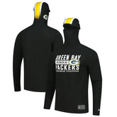 Green Bay Packers New Era Functional Fandom Balaclava Helmet Stripe Tri-Blend Hoodie - Black sale