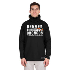 Denver Broncos New Era Functional Fandom Balaclava Helmet Stripe Tri-Blend Hoodie - Black discount