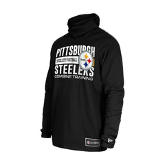 Pittsburgh Steelers New Era Functional Fandom Balaclava Helmet Stripe Tri-Blend Hoodie - Black cheap