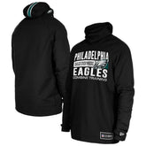 Philadelphia Eagles New Era Functional Fandom Balaclava Helmet Stripe Tri-Blend Hoodie - Black for sale