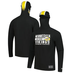 Minnesota Vikings New Era Functional Fandom Balaclava Helmet Stripe Tri-Blend Hoodie - Black for sale
