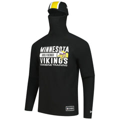 Minnesota Vikings New Era Functional Fandom Balaclava Helmet Stripe Tri-Blend Hoodie - Black for sale