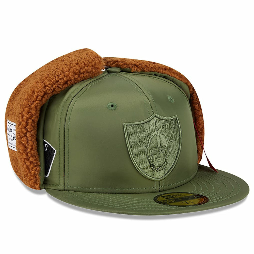 Las Vegas Raiders New Era x Alpha Industries Dog Ears 59FIFTY Fitted Hat - Olive outlet