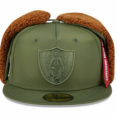 Las Vegas Raiders New Era x Alpha Industries Dog Ears 59FIFTY Fitted Hat - Olive outlet