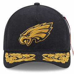 Philadelphia Eagles New Era x Alpha Industries A-Frame 9FORTY Adjustable Hat - Black for sale