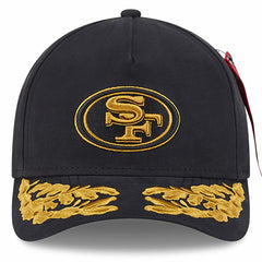 San Francisco 49ers New Era x Alpha Industries A-Frame 9FORTY Adjustable Hat - Black discount
