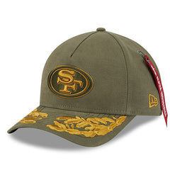 San Francisco 49ers New Era x Alpha Industries A-Frame 9FORTY Adjustable Hat - Olive online