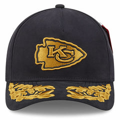 Kansas City Chiefs New Era x Alpha Industries A-Frame 9FORTY Adjustable Hat - Black discount