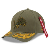 Detroit Lions New Era x Alpha Industries A-Frame 9FORTY Adjustable Hat - Olive outlet
