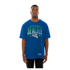 Seattle Seahawks New Era Combine Authentic Training Throwback T-Shirt - College Navy cheap