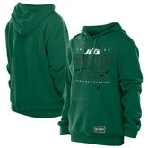 New York Jets New Era Combine Authentic Local State Throwback Hoodie - Green cheap