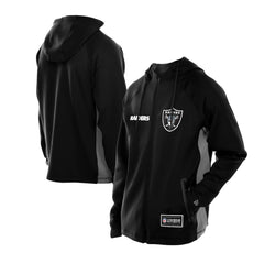 Las Vegas Raiders New Era Combine Authentic Raglan Scuba Full-Zip Hoodie - Black sale