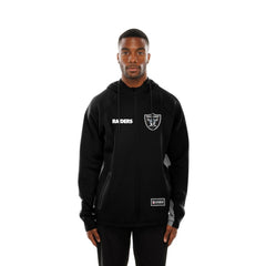 Las Vegas Raiders New Era Combine Authentic Raglan Scuba Full-Zip Hoodie - Black sale