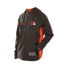 Cleveland Browns New Era Combine Authentic Raglan Scuba Full-Zip Hoodie - Brown discount