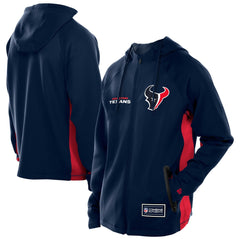 Houston Texans New Era Combine Authentic Raglan Scuba Full-Zip Hoodie - Navy online
