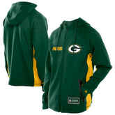 Green Bay Packers New Era Combine Authentic Raglan Scuba Full-Zip Hoodie - Green online