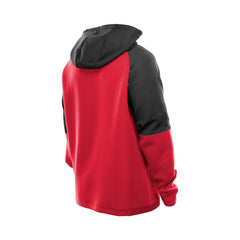 San Francisco 49ers New Era Combine Authentic Color Block Raglan Pullover Hoodie - Scarlet discount