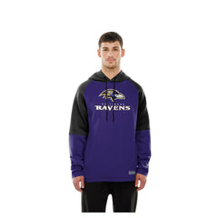 Baltimore Ravens New Era Combine Authentic Color Block Raglan Pullover Hoodie - Purple discount