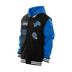 Detroit Lions New Era Full-Snap Fleece Hoodie Jacket - Black online