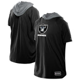 Las Vegas Raiders New Era Combine Authentic Hooded Raglan Short-Sleeve T-Shirt - Black for sale