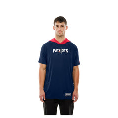 New England Patriots New Era Combine Authentic Hooded Raglan Short-Sleeve T-Shirt - Navy for sale