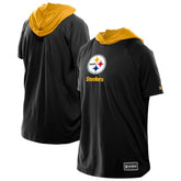 Pittsburgh Steelers New Era Combine Authentic Hooded Raglan Short-Sleeve T-Shirt - Black outlet
