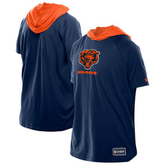 Chicago Bears New Era Combine Authentic Hooded Raglan Short-Sleeve T-Shirt - Navy for sale