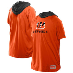 Cincinnati Bengals New Era Combine Authentic Hooded Raglan Short-Sleeve T-Shirt - Orange discount