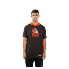 Cleveland Browns New Era Combine Authentic Hooded Raglan Short-Sleeve T-Shirt - Brown sale