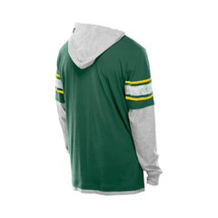 Green Bay Packers New Era Twofer Layered Long Sleeve Hoodie T-Shirt - Green online