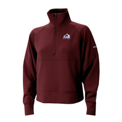 Colorado Avalanche Columbia Women's Wickhams Hills Raglan Omni-Wick Half-Zip Pullover Maroon