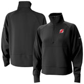 New Jersey Devils Columbia Women's Wickhams Hills Raglan Omni-Wick Half-Zip Pullover Black