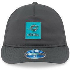 Miami Dolphins New Era 2025 Sideline Cold Weather Retro Crown 59FIFTY Fitted Hat - Charcoal online