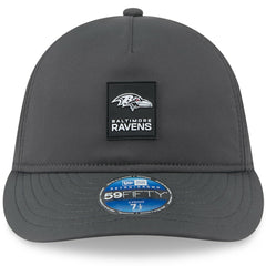 Baltimore Ravens New Era 2025 Sideline Cold Weather Retro Crown 59FIFTY Fitted Hat - Charcoal cheap