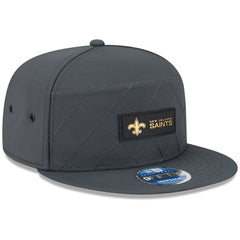 New Orleans Saints New Era 2025 Sideline Cold Weather Split Panel 9FIFTY Snapback Hat - Charcoal cheap
