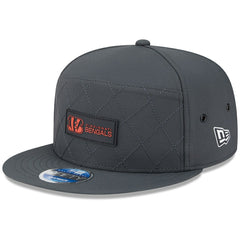 Cincinnati Bengals New Era 2025 Sideline Cold Weather Split Panel 9FIFTY Snapback Hat - Charcoal sale