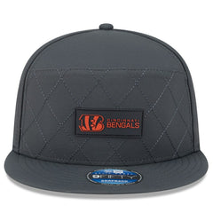 Cincinnati Bengals New Era 2025 Sideline Cold Weather Split Panel 9FIFTY Snapback Hat - Charcoal sale