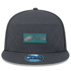 Philadelphia Eagles New Era 2025 Sideline Cold Weather Split Panel 9FIFTY Snapback Hat - Charcoal cheap