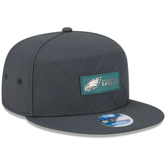 Philadelphia Eagles New Era 2025 Sideline Cold Weather Split Panel 9FIFTY Snapback Hat - Charcoal cheap
