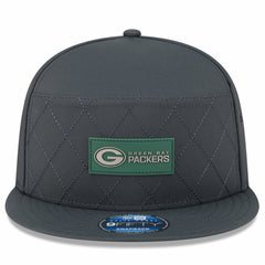 Green Bay Packers New Era 2025 Sideline Cold Weather Split Panel 9FIFTY Snapback Hat - Charcoal online