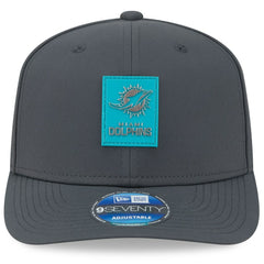 Miami Dolphins New Era 2025 Sideline Cold Weather 9SEVENTY Adjustable Hat - Charcoal for sale
